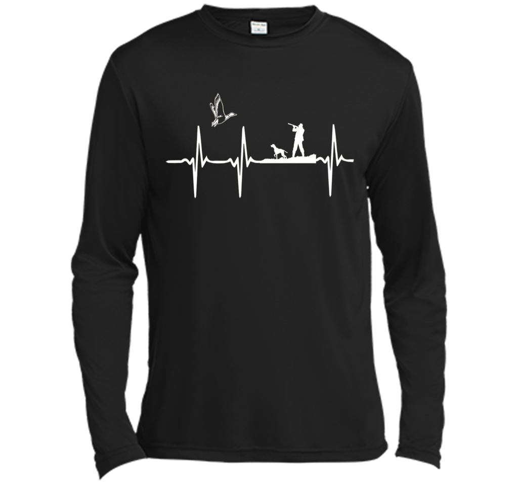 Duck Hunting Waterfowl Hunter Heartbeat T-Shirt