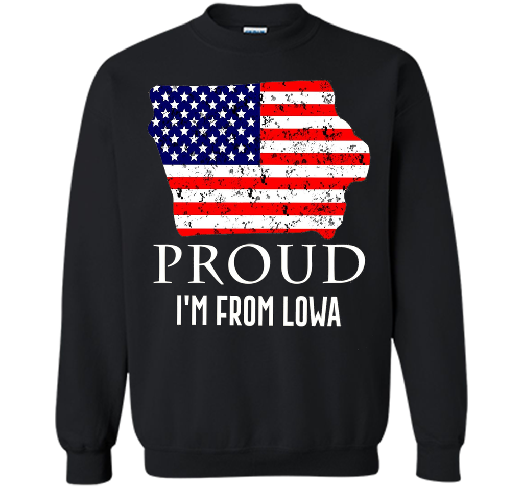 Proud of Lowa-US flag Independence day Tshirt