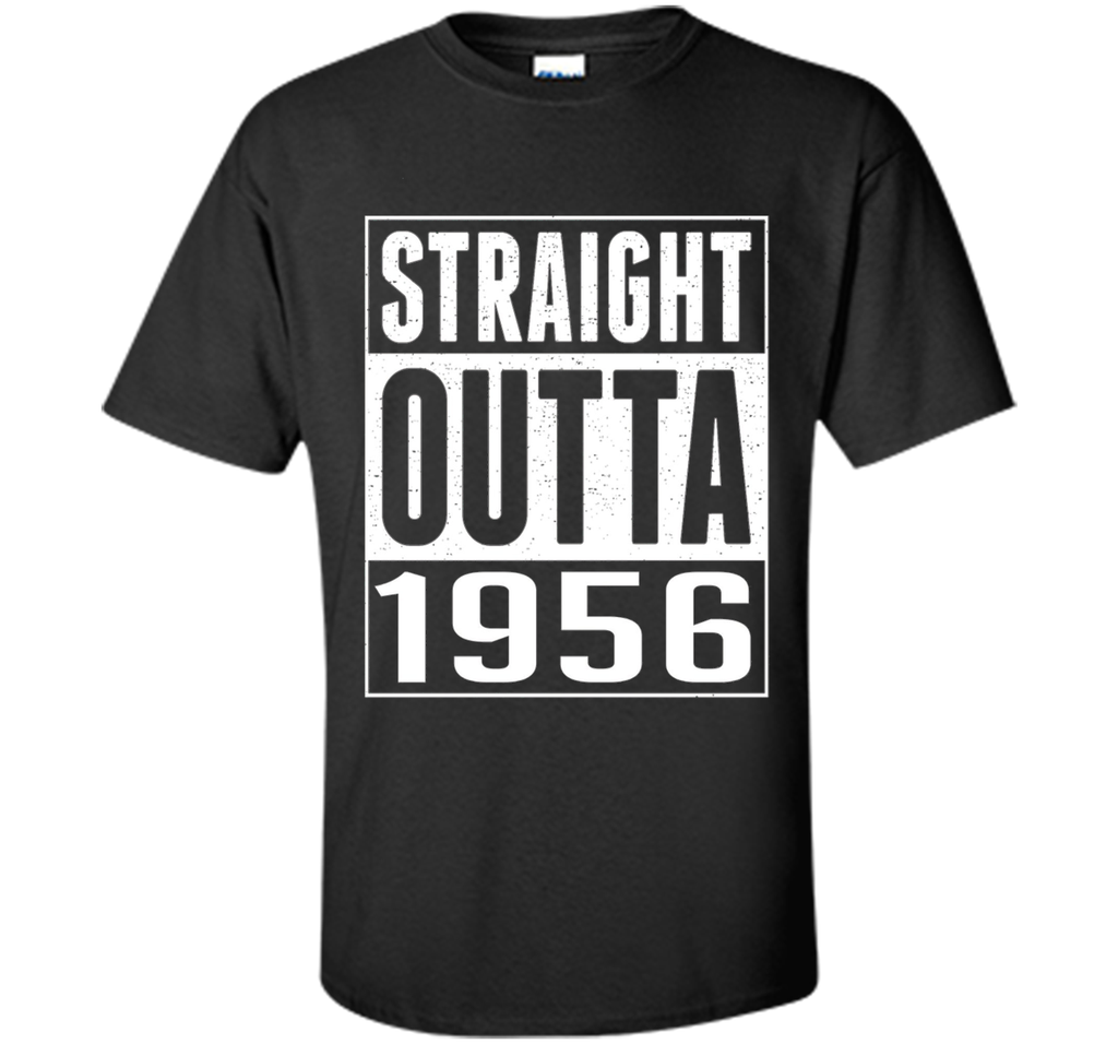 61th Birthday Gift T-Shirt STRAIGHT OUTTA 1956 Shirt