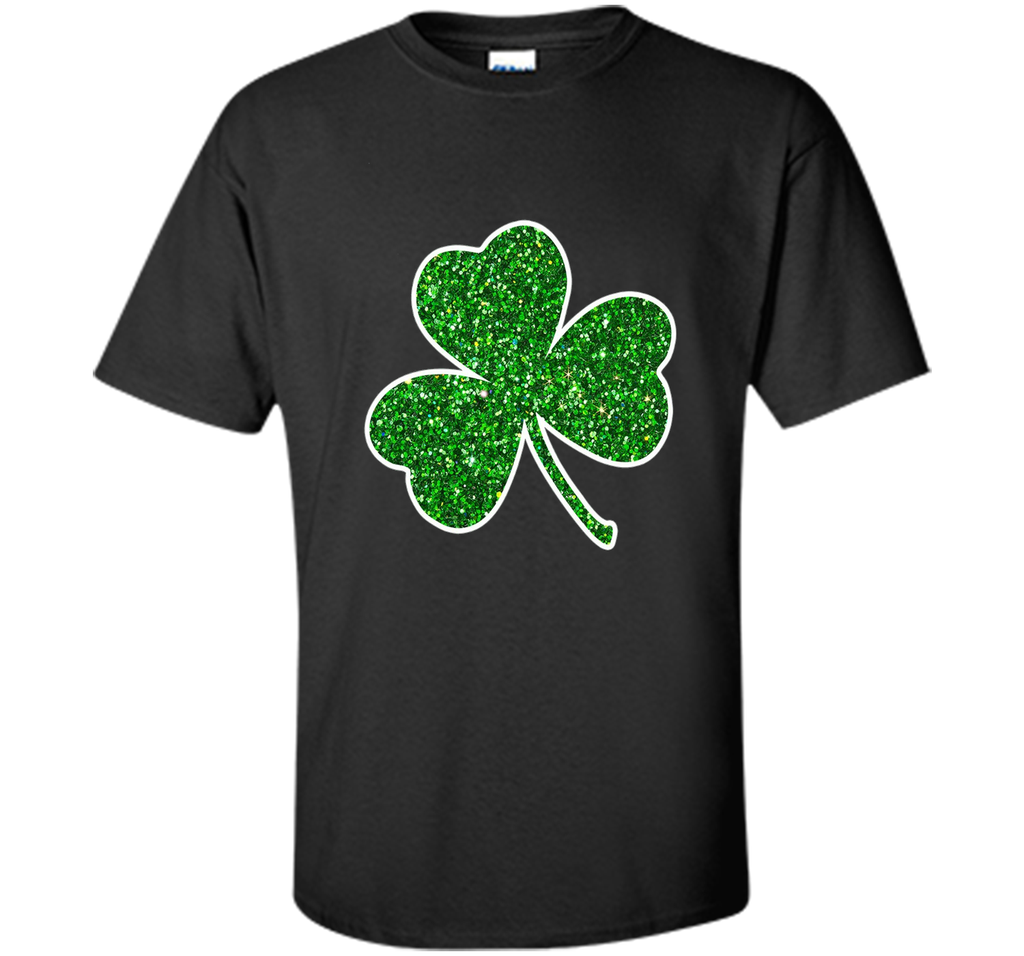 Green Glitter Shamrock t-shirt st. patrick's day