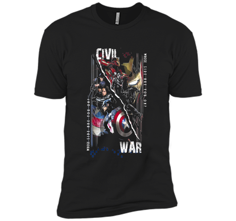 Captain America Civil War Sides Graphic T-Shirt