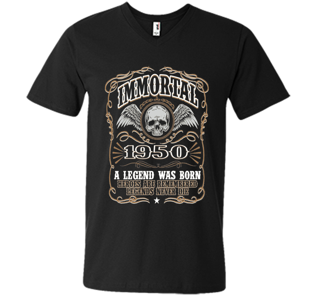 Immortal 1950 T-Shirt. 66th Birthday Gift For Men.