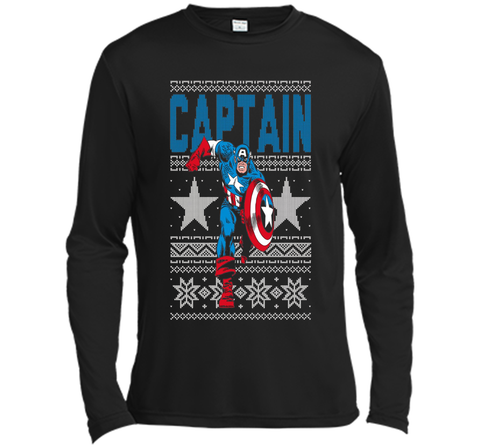 Captain America Star Ugly Christmas Sweater Graphic T-Shirt