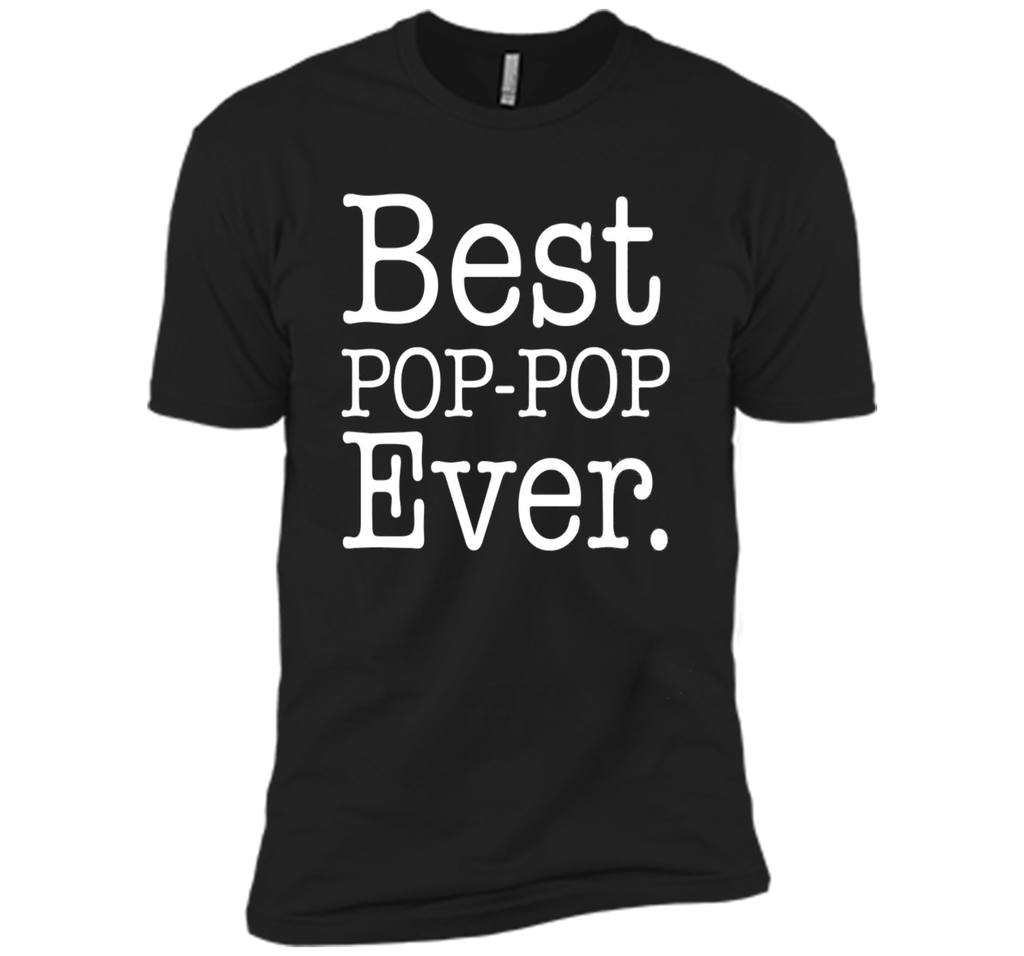 Men's Best POP POP Ever Shirt Funny Grandpa Shirts for Fathers Day