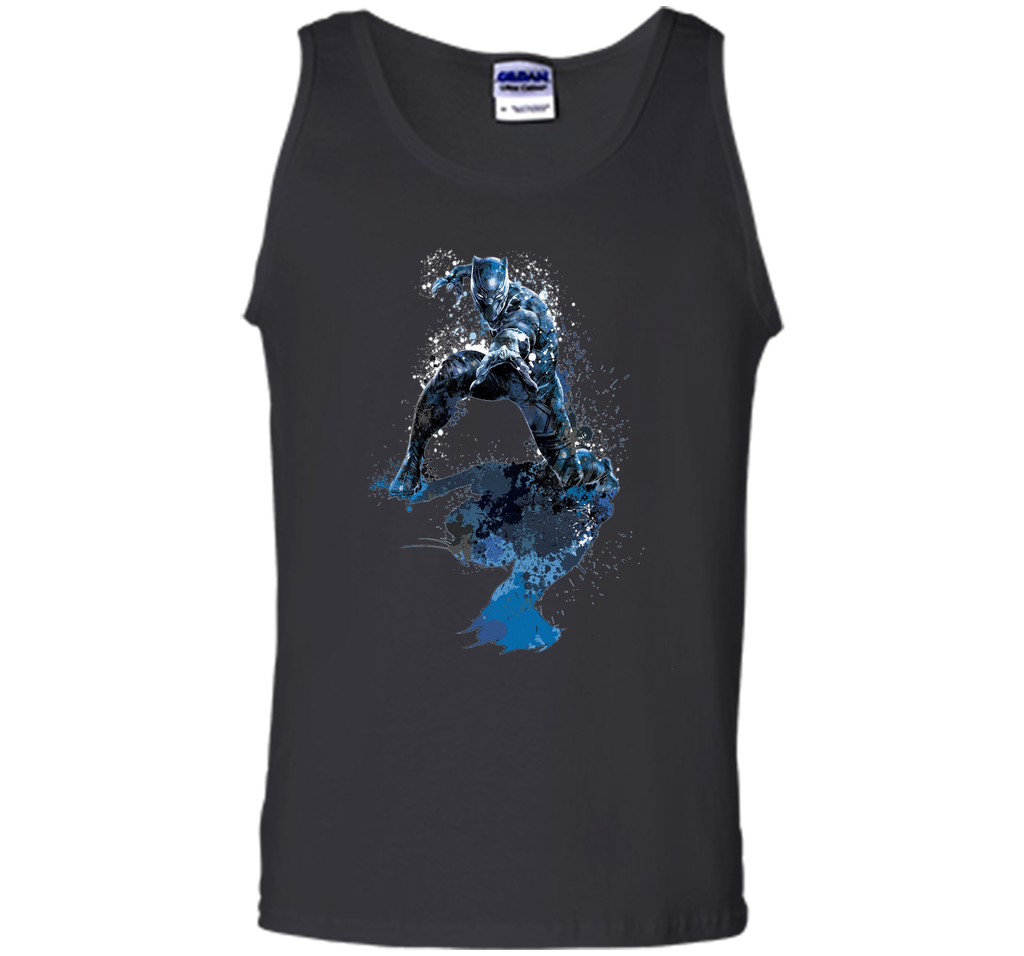 Black Panther Paint Splatter Graphic T-Shirt