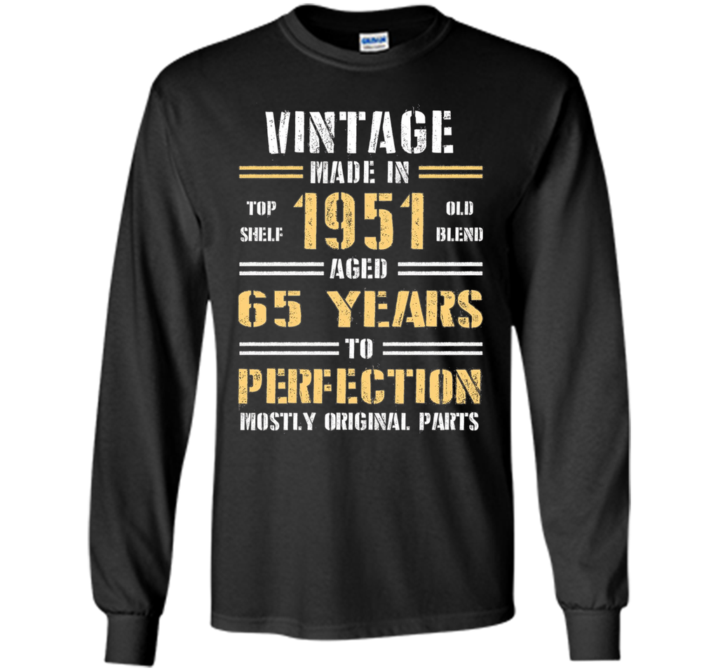 Funny Tshirt for Guy - Vintage Made In 1951 Birthday Tshirt