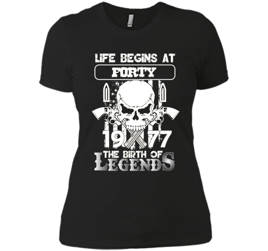 40th Birthday Gifts 1977 The Birth Of Legends T-Shirt t-shirt