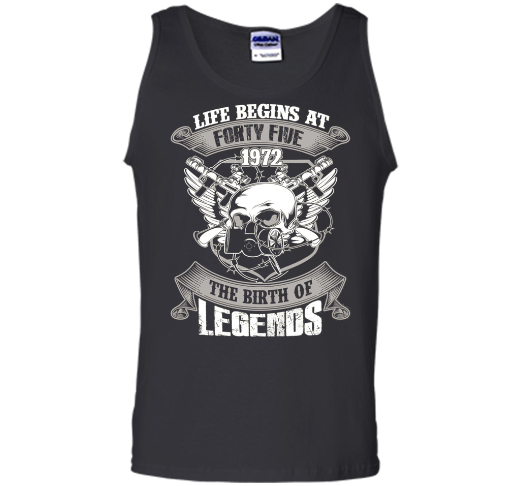 Life Begins At Forty-Five 1972 Birth Of Legends T-shirt cool shirt