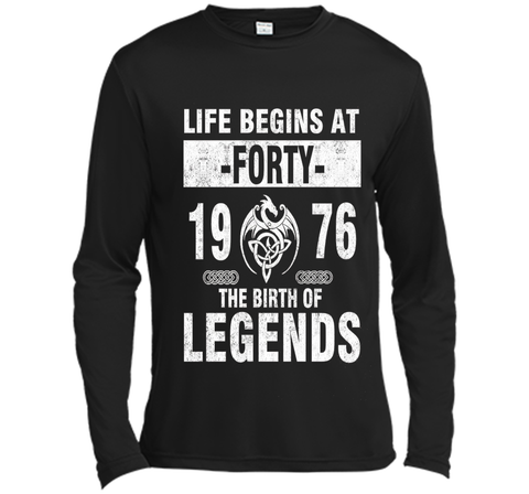 40th Birthday Gift - Made 1976 The Birth Of Legends Tshirt