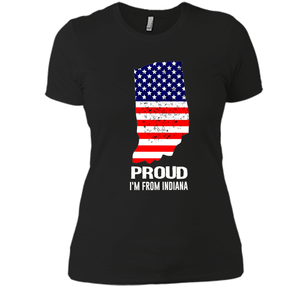 Proud of Indiana-US flag Independence day Tshirt