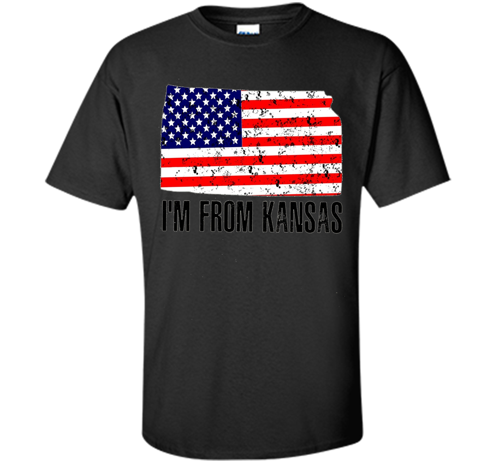 Proud of Kansa USA flag Independence day Tshirt