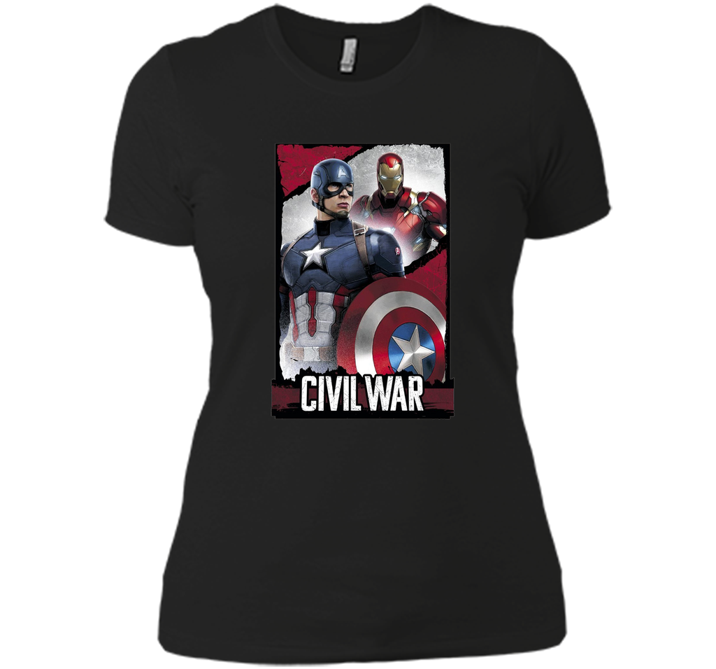 Captain America Civil War Line Graphic T-Shirt
