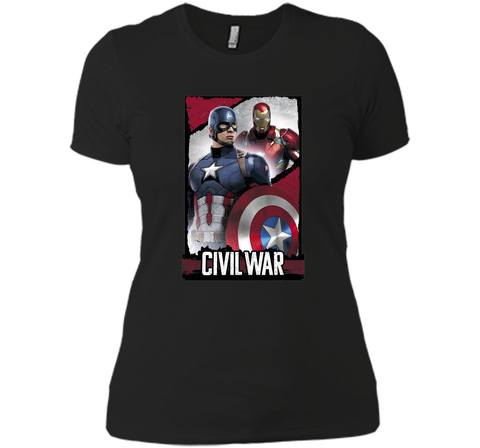 Captain America Civil War Line Graphic T-Shirt