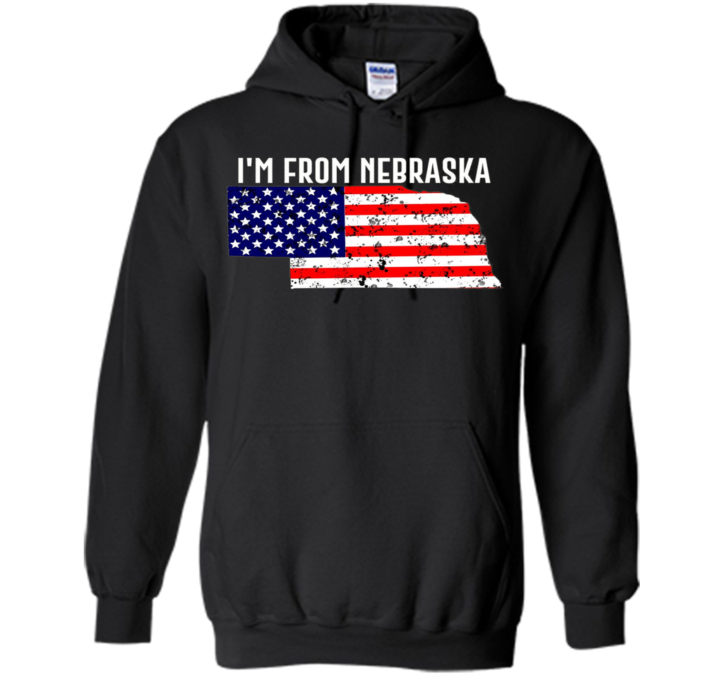 Proud of Nebraska -US flag Independence day Tshirt