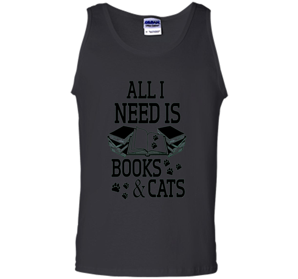 I Need Is Books And Cat T-Shirt, Funny Cat Day Gift For Nerd