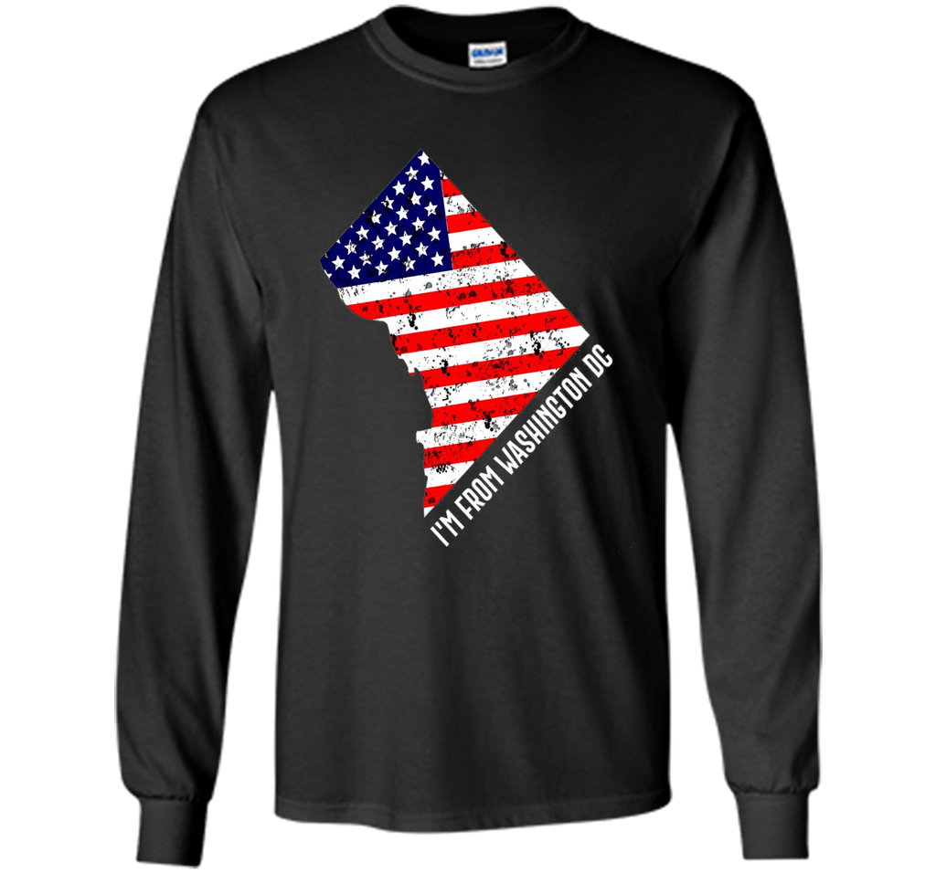 Proud of Washiongton DC USA flag Independence day Tshirt