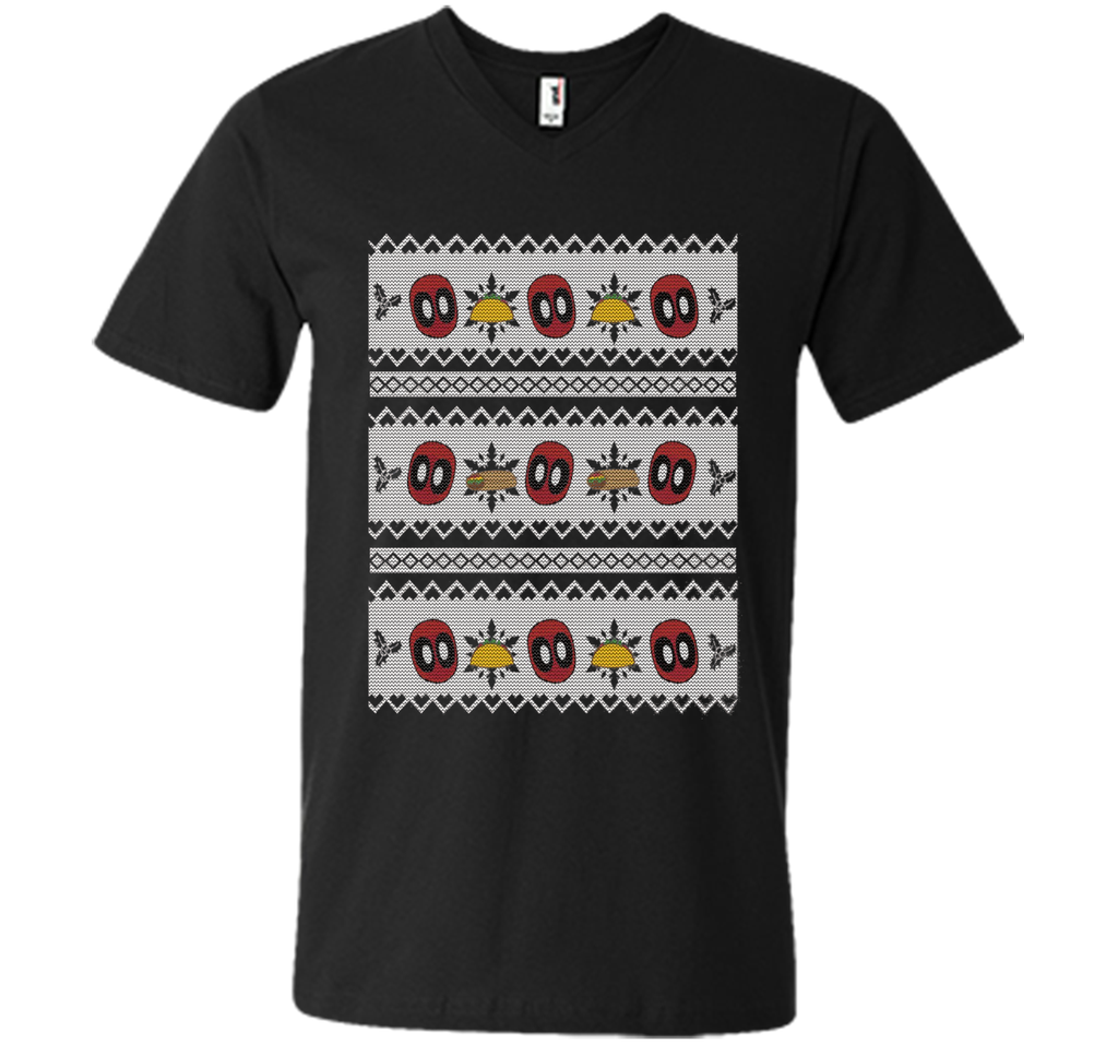 Deadpool Taco Ugly Christmas Sweater Graphic T-Shirt
