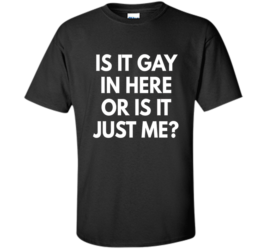 Is It Gay In Here Or Is It Just Me t-shirt - Funny LGBT