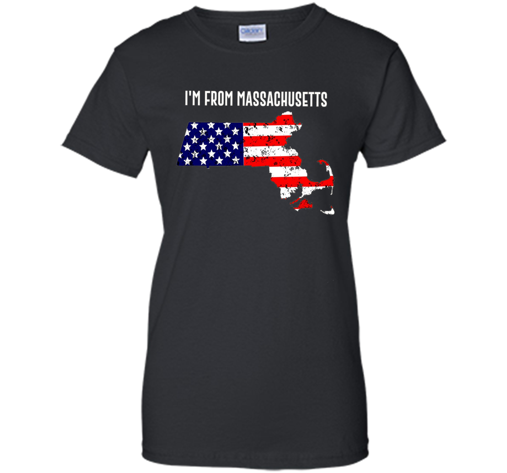 Proud of Massachusetts-US flag Independence day Tshirt