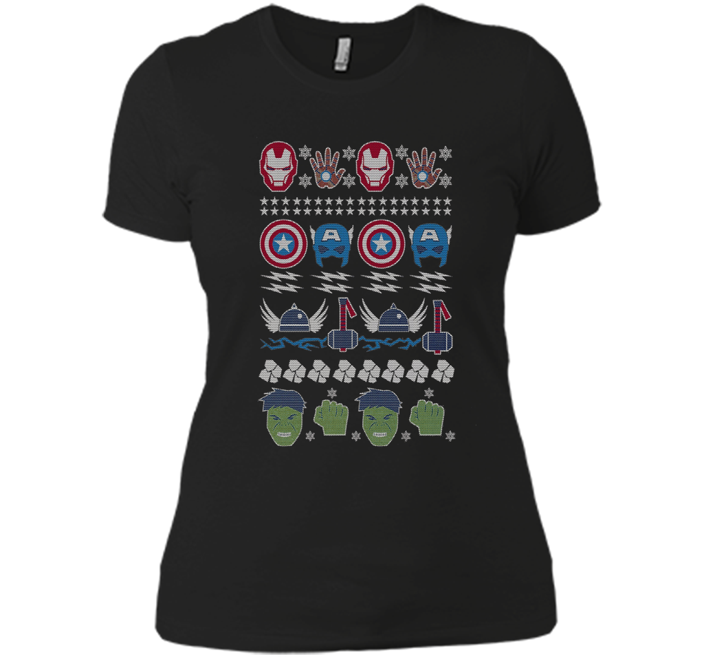 Avenger Winter Ugly Christmas Sweater Graphic T-Shirt