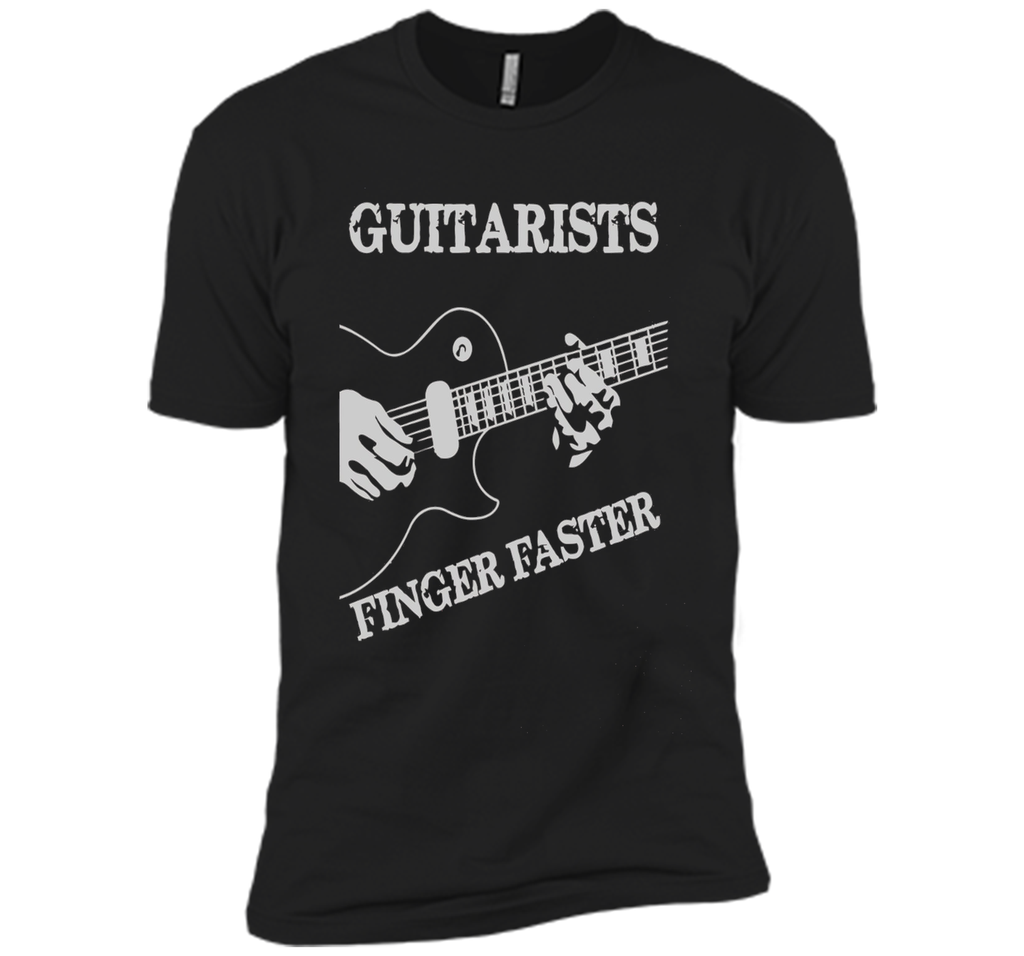 Guitar T-shirt : Guitarists Finger Faster!