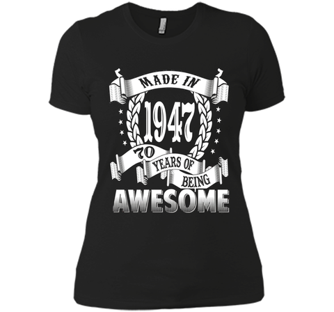 Awesome Made In 1947 Birthday Gift Idea T Shirt