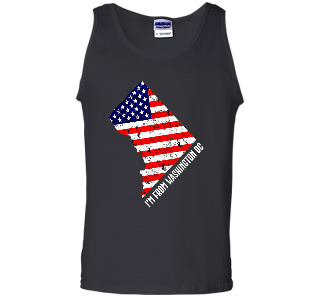 Proud of Washiongton DC USA flag Independence day Tshirt