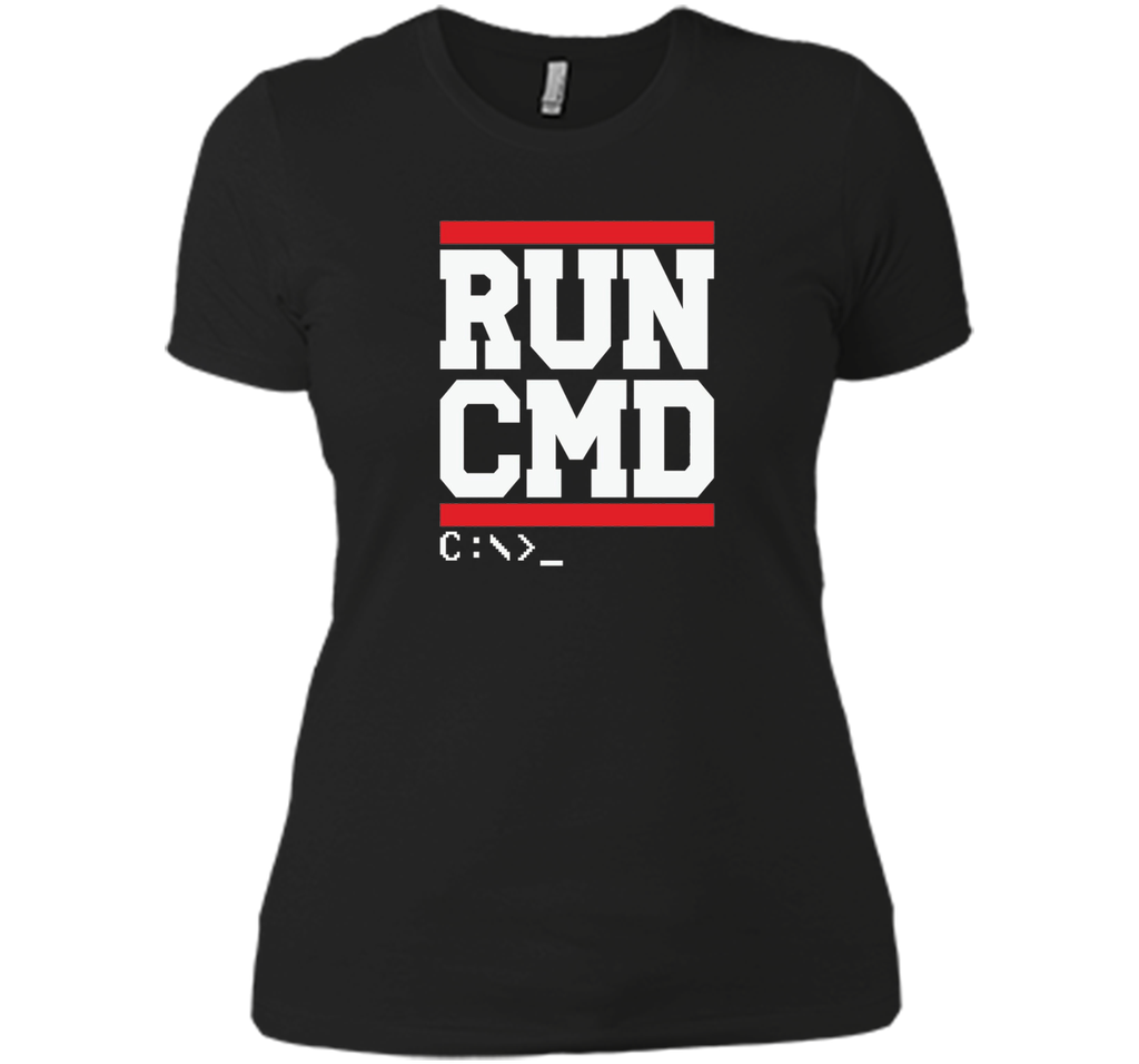 Funny Software Programmer Coder shirt - RUN CMD