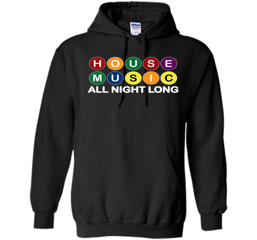 House Music All Night Long Music EDM DJ Tshirt