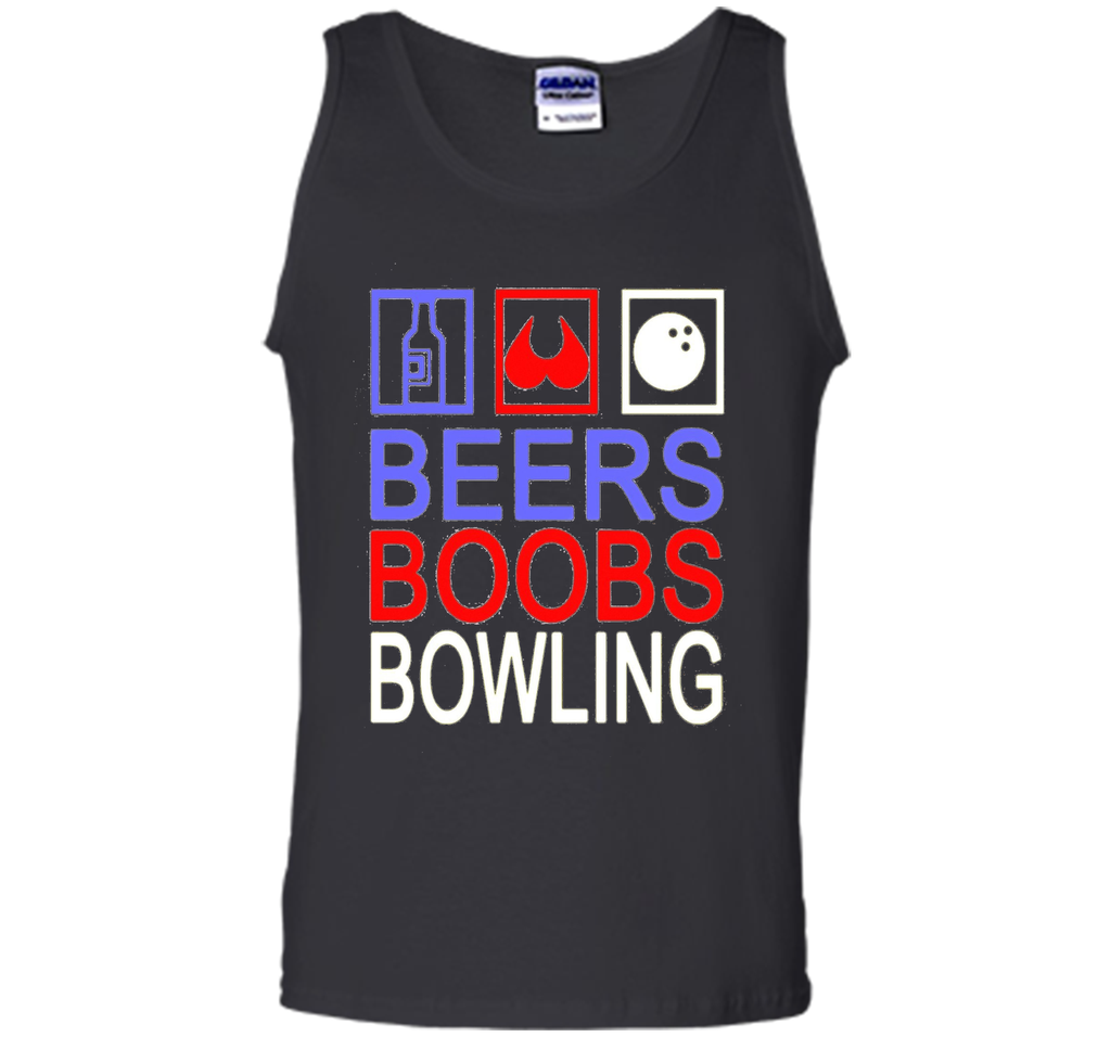 Funny Bowling Shirt - Beers Boobs Bowling Shirt