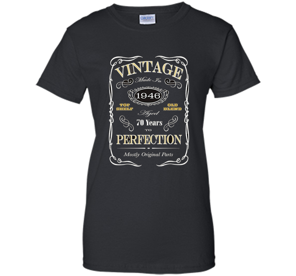 70th Birthday Gift T-Shirt - Born In 1946 - Vintage