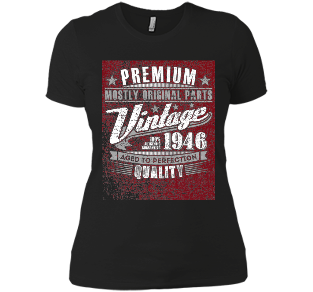 Fitted Vintage 1946 Aged To Perfection Tshirt 70th Birthday