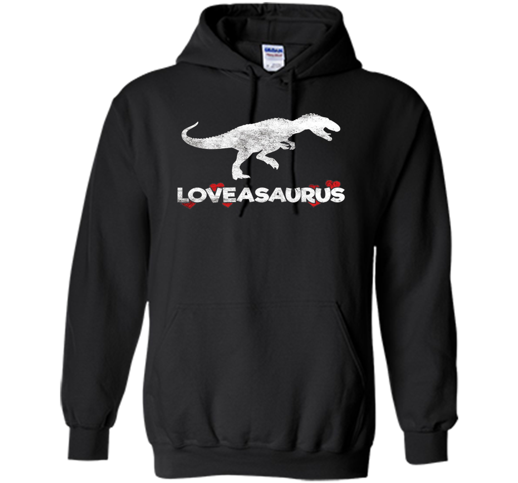 Loveasaurus Dinosaur Heart Valentines Day T-Shirt Boys Girls