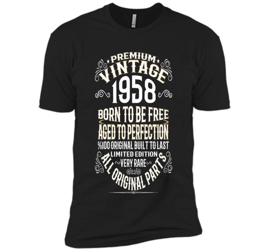 Premium Vintage 1958 Aged To Perfection 100% Genui T-Shirt