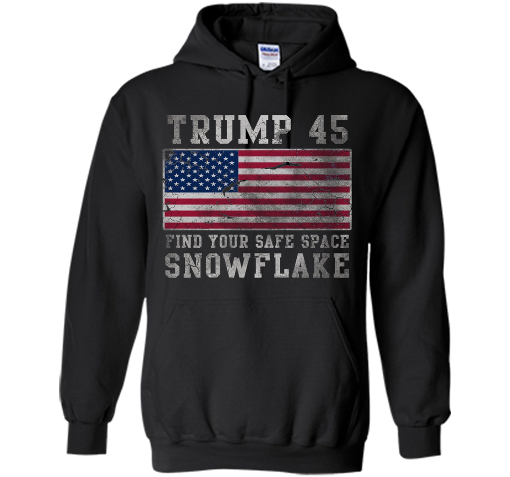 Trump 45 Find Your Safe Space Snowflake Shirt