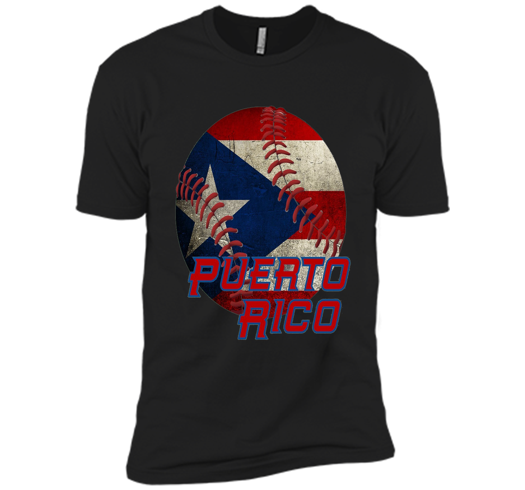 Puerto Rico Baseball Flag T Shirt Boricua Pride Tee