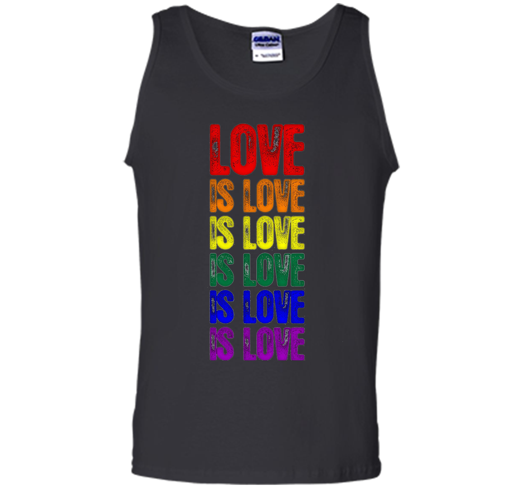 Gay Pride Flag Love is Love is Love T-Shirt