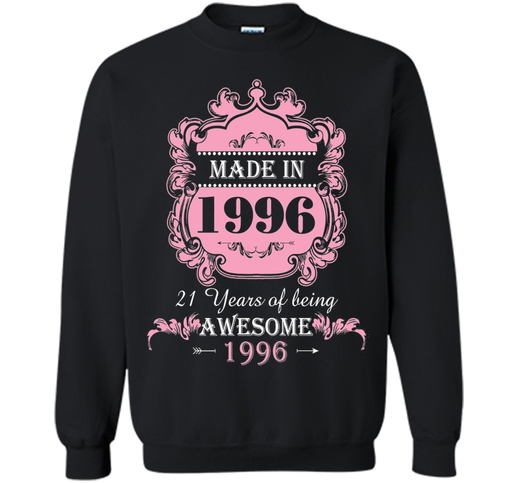 Made In 1996 T Shirt- 21 Years Old 21th Birthday Gift