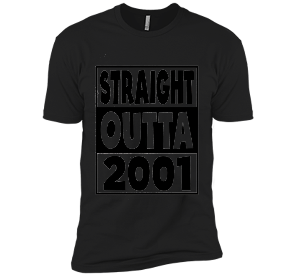 16th Birthday Gift T-Shirt Straight Outta 2001 White