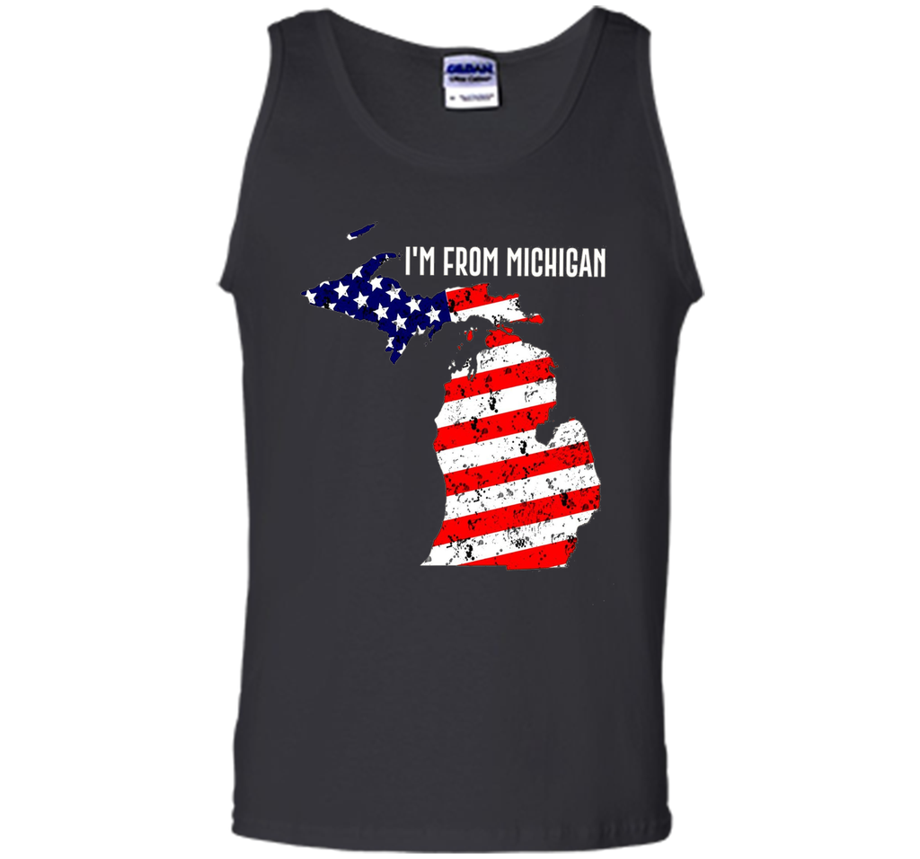 Proud of Michigan-US flag Independence day Tshirt