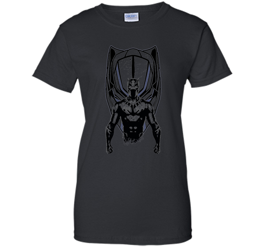 Marvel Black Panther Mask Black Graphic T-Shirt
