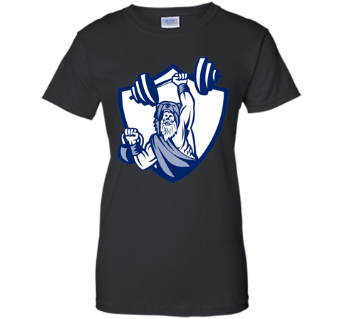 Berserker Lifting Barbell Kettlebell Crest Retro T-Shirt
