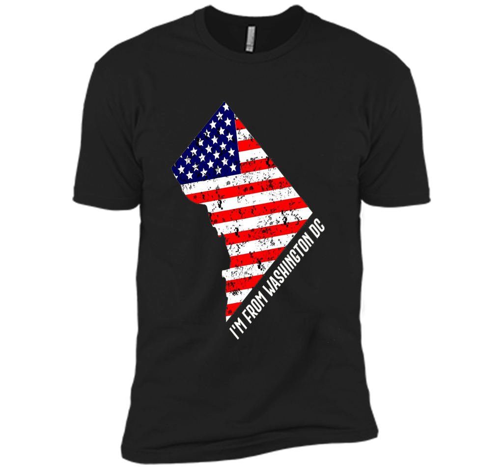 Proud of Washiongton DC USA flag Independence day Tshirt