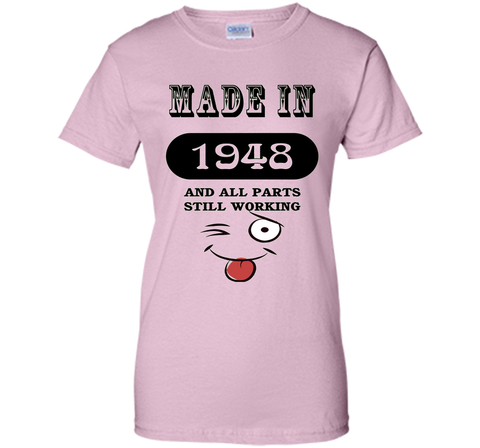68th Birthday Gift Made in 1948 Funny Ladies Gentlemans T-Sh
