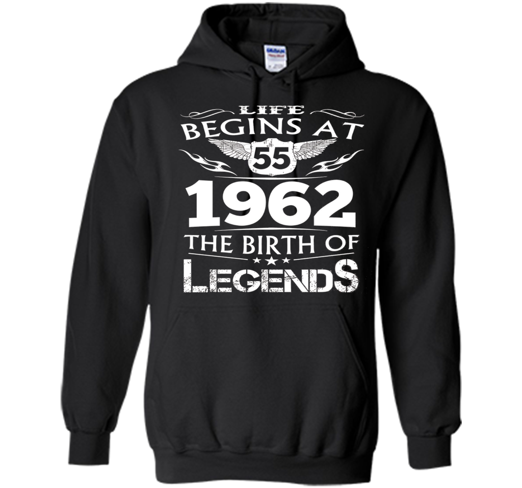 Life Begins At 55 1962 The Birth Of Legends T-Shirt cool shirt