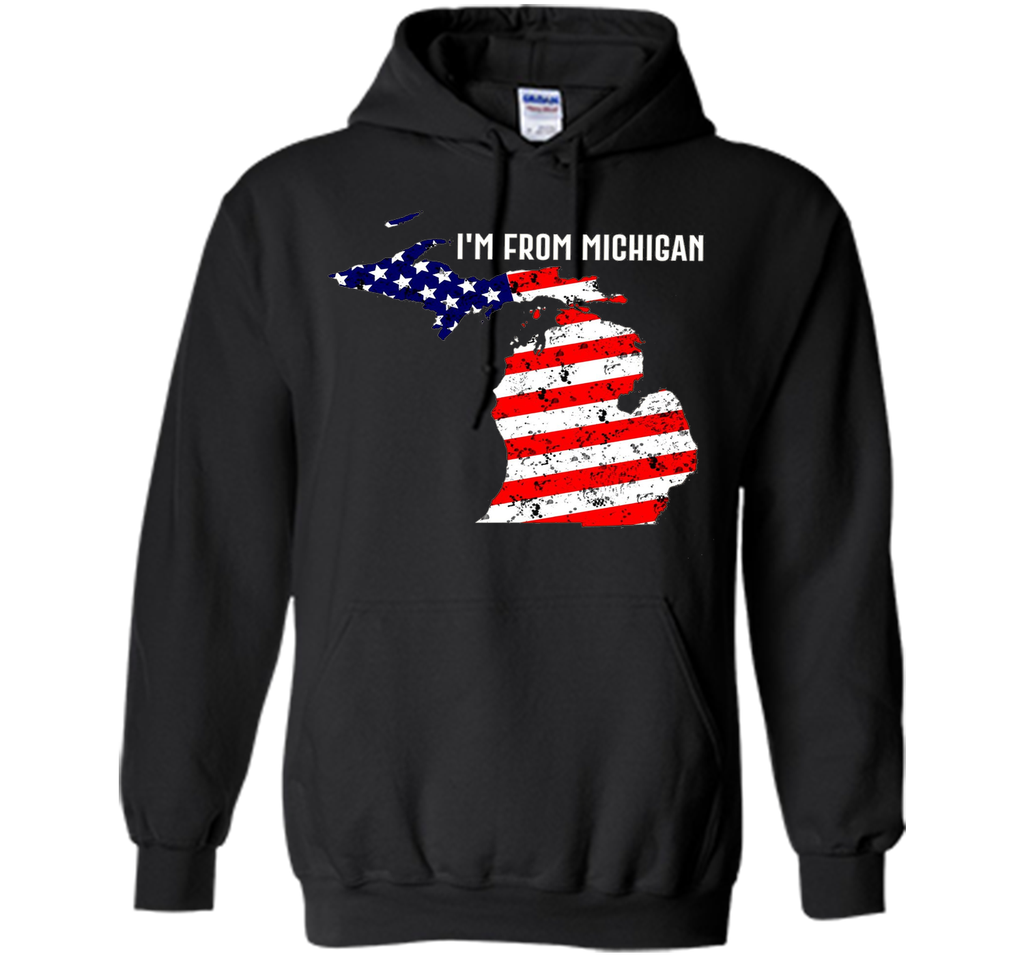 Proud of Michigan-US flag Independence day Tshirt