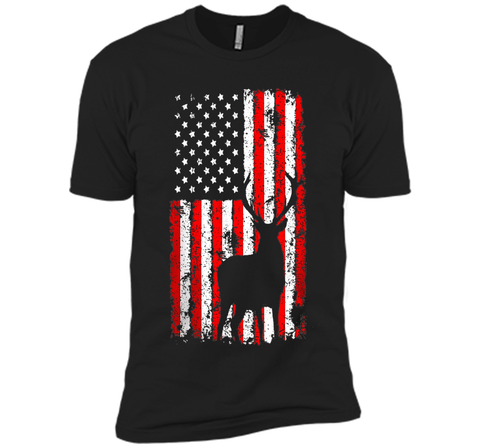 America Flag Deer Hunting T-Shirt Gift for Hunter