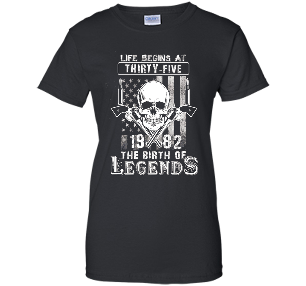 Life Begins At Thirty Five The Birth Of Legends cool shirt