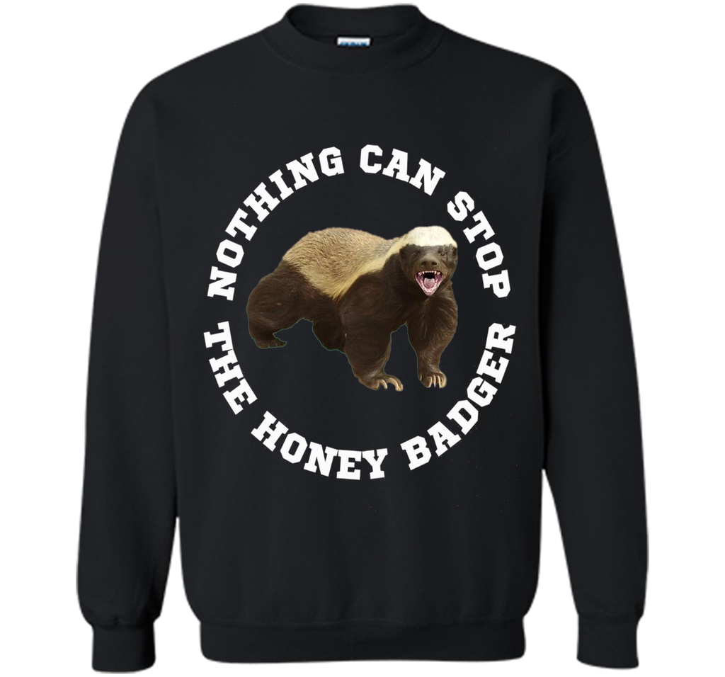 Funny Honey Badger T-shirt Crazy Nasty Badger Fun Tee