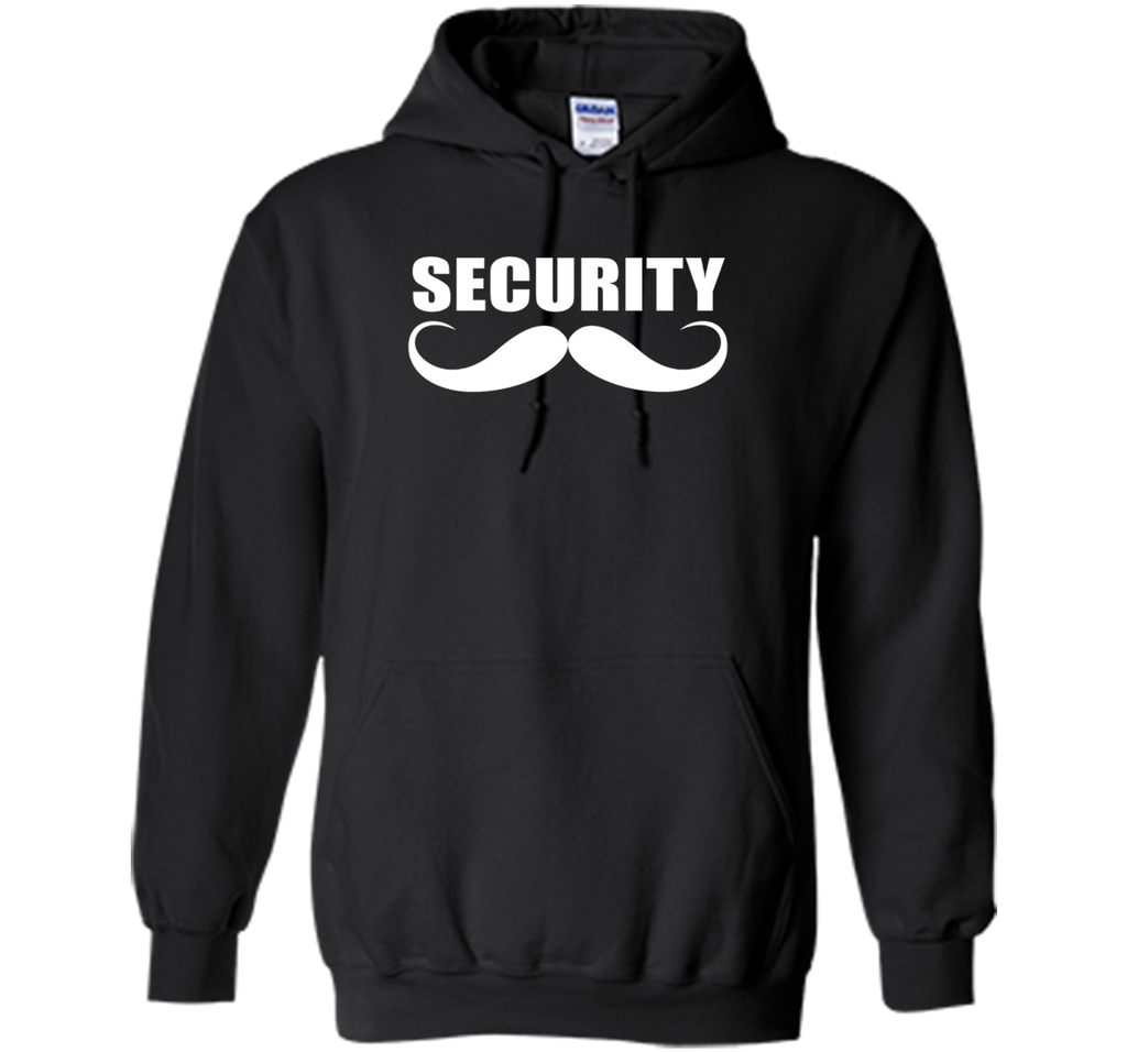 Funny Security t-shirt for Men or Boys with Retro Mustache